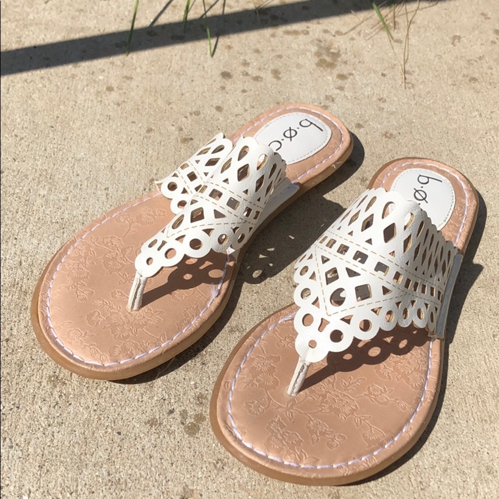 Cream White b.o.c Sandals